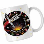 Casa si Gradina - Bucatarie si vesela - Cani si pahare - Cani si cesti - Cana Project Hail Mary Spaceship Mission Badge, alba, 330ml - Infinity.ro