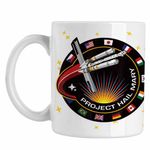 Casa si Gradina - Bucatarie si vesela - Cani si pahare - Cani si cesti - Cana Project Hail Mary Spaceship Mission Badge, alba, 330ml - Infinity.ro