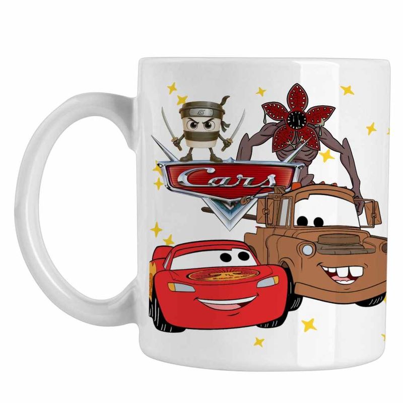 Casa si Gradina - Bucatarie si vesela - Cani si pahare - Cani si cesti - Cana Cars Fulger Bucsa Mater Masini, alba, 330ml - Infinity.ro