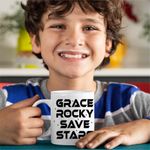 Casa si Gradina - Bucatarie si vesela - Cani si pahare - Cani si cesti - Cana Project Hail Mary Grace Rocky Save Stars, alba, 330ml - Infinity.ro