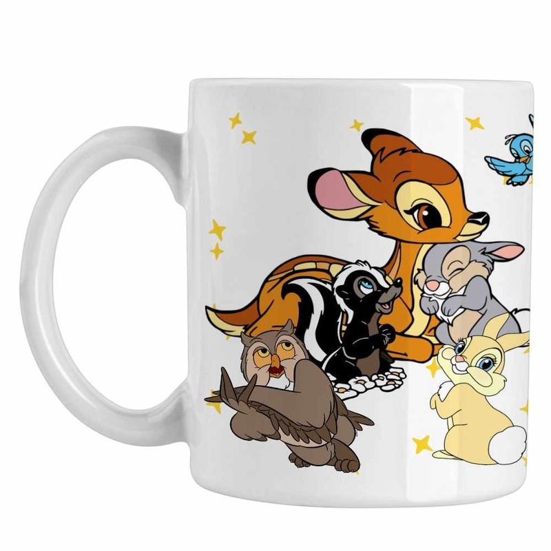 Casa si Gradina - Bucatarie si vesela - Cani si pahare - Cani si cesti - Cana Bambi Thumper Flower Natura Sconcs, alba, 330ml - Infinity.ro