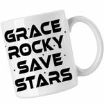 Casa si Gradina - Bucatarie si vesela - Cani si pahare - Cani si cesti - Cana Project Hail Mary Grace Rocky Save Stars, alba, 330ml - Infinity.ro