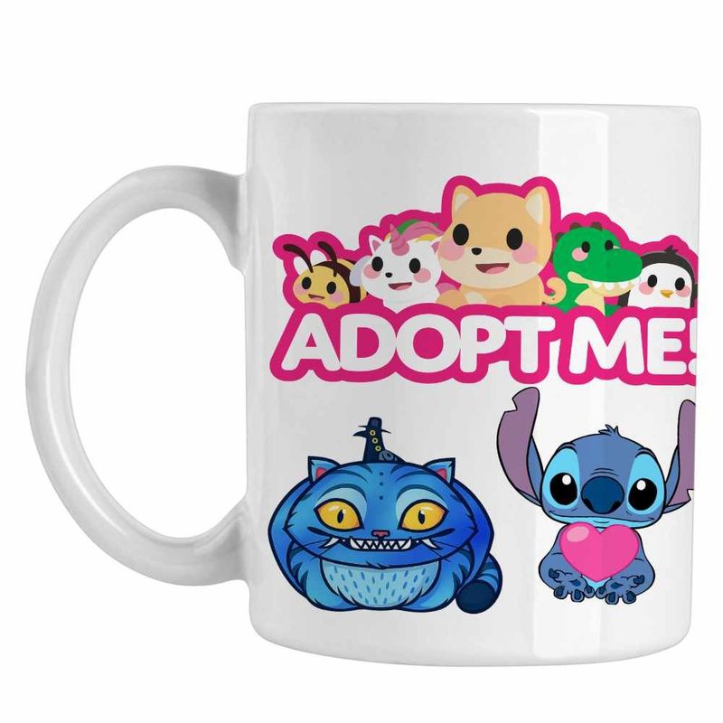 Casa si Gradina - Bucatarie si vesela - Cani si pahare - Cani si cesti - Cana Adopt Me Roblox, alba, 330ml - Infinity.ro