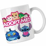 Casa si Gradina - Bucatarie si vesela - Cani si pahare - Cani si cesti - Cana Adopt Me Roblox, alba, 330ml - Infinity.ro