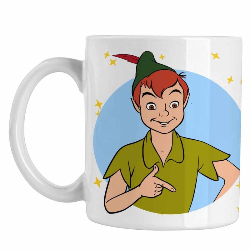 Casa si Gradina - Bucatarie si vesela - Cani si pahare - Cani si cesti - Cana Peter Pan Copilarie Lost Boys, alba, 330ml - Infinity.ro