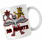 Casa si Gradina - Bucatarie si vesela - Cani si pahare - Cani si cesti - Cana 99 Nights Bufnita Roblox, alba, 330ml - Infinity.ro