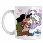 Casa si Gradina - Bucatarie si vesela - Cani si pahare - Cani si cesti - Cana Cocosatul de la Notre-Dame Quasimodo Esmeralda Djali, alba, 330ml - Infinity.ro