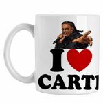 Casa si Gradina - Bucatarie si vesela - Cani si pahare - Cani si cesti - Cana Playboi I Love Carti, alba, 330ml - Infinity.ro