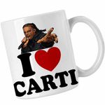 Casa si Gradina - Bucatarie si vesela - Cani si pahare - Cani si cesti - Cana Playboi I Love Carti, alba, 330ml - Infinity.ro