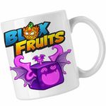 Casa si Gradina - Bucatarie si vesela - Cani si pahare - Cani si cesti - Cana Blox Fruits Shadow Fruit Roblox Fructe, alba, 330ml - Infinity.ro