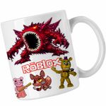 Casa si Gradina - Bucatarie si vesela - Cani si pahare - Cani si cesti - Cana Roblox Fish it Kraken Sea Monster Pescar, alba, 330ml - Infinity.ro