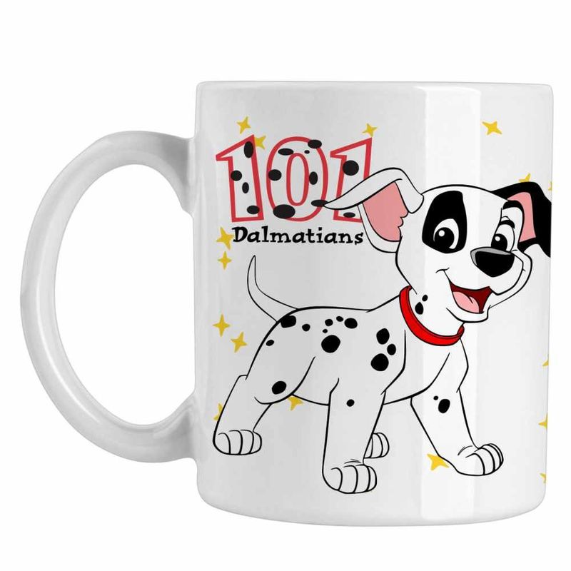 Casa si Gradina - Bucatarie si vesela - Cani si pahare - Cani si cesti - Cana 101 Dalmatieni Patch Catelus Dalmatian, alba, 330ml - Infinity.ro