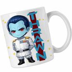 Casa si Gradina - Bucatarie si vesela - Cani si pahare - Cani si cesti - Cana Thrawn Anime Chibi Grand Admiral Star Wars, alba, 330ml - Infinity.ro