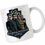 Casa si Gradina - Bucatarie si vesela - Cani si pahare - Cani si cesti - Cana Breaking Benjamin Rock, alba, 330ml - Infinity.ro