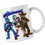 Casa si Gradina - Bucatarie si vesela - Cani si pahare - Cani si cesti - Cana Jinx Fnaf Arcane Fredy Runeterra, alba, 330ml - Infinity.ro