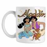 Casa si Gradina - Bucatarie si vesela - Cani si pahare - Cani si cesti - Cana Aladdin Jasmine Covor Fermecat Printesa, alba, 330ml - Infinity.ro