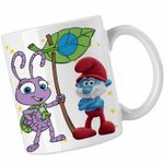 Casa si Gradina - Bucatarie si vesela - Cani si pahare - Cani si cesti - Cana A Bugs Life Aventuri la Firul Ierbii Dot, alba, 330ml - Infinity.ro