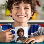 Casa si Gradina - Bucatarie si vesela - Cani si pahare - Cani si cesti - Cana Hiccup Viking Dragon Rider How to train your dragon, alba, 330ml - Infinity.ro