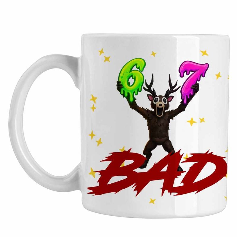 Casa si Gradina - Bucatarie si vesela - Cani si pahare - Cani si cesti - Cana Ski Mask Bad Rapper, alba, 330ml - Infinity.ro