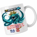 Casa si Gradina - Bucatarie si vesela - Cani si pahare - Cani si cesti - Cana Roblox Fish it Laviathan Sea Monster Pescar, alba, 330ml - Infinity.ro
