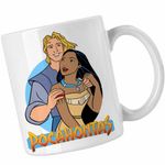 Casa si Gradina - Bucatarie si vesela - Cani si pahare - Cani si cesti - Cana Pocahontas Love John Valentines Day, alba, 330ml - Infinity.ro