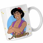 Casa si Gradina - Bucatarie si vesela - Cani si pahare - Cani si cesti - Cana Aladdin Ali Baba O mie si una de nopti Aladin, alba, 330ml - Infinity.ro