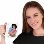 Casa si Gradina - Bucatarie si vesela - Cani si pahare - Cani si cesti - Cana Aladdin Ali Baba O mie si una de nopti Aladin, alba, 330ml - Infinity.ro