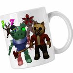 Casa si Gradina - Bucatarie si vesela - Cani si pahare - Cani si cesti - Cana Robby Doggy Roblox Piggy Pigy, alba, 330ml - Infinity.ro
