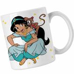 Casa si Gradina - Bucatarie si vesela - Cani si pahare - Cani si cesti - Cana Aladdin Jasmine Abu Maimuta Aladin, alba, 330ml - Infinity.ro