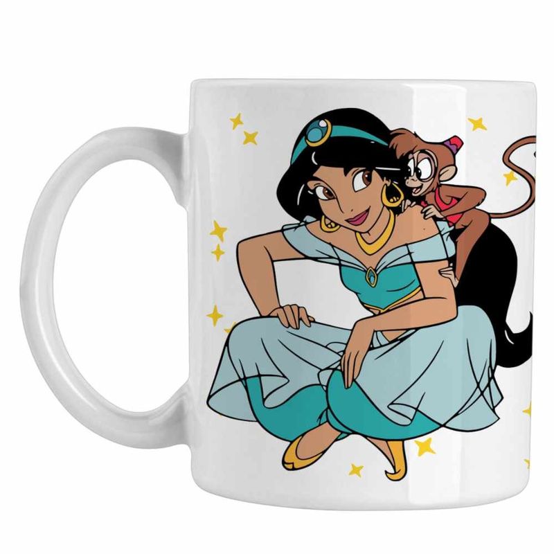 Casa si Gradina - Bucatarie si vesela - Cani si pahare - Cani si cesti - Cana Aladdin Jasmine Abu Maimuta Aladin, alba, 330ml - Infinity.ro