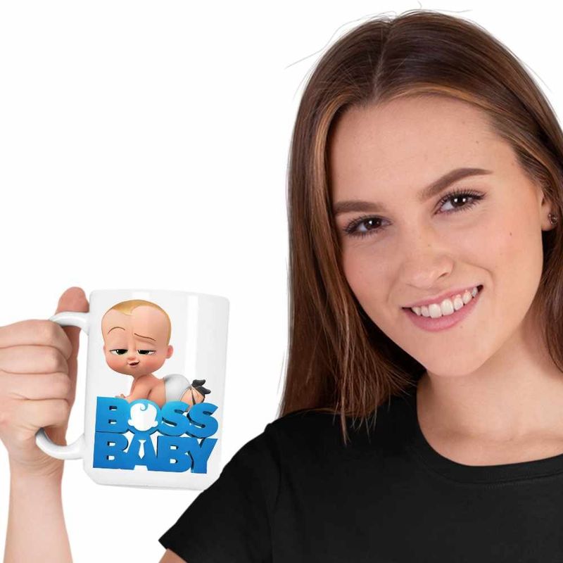 Casa si Gradina - Bucatarie si vesela - Cani si pahare - Cani si cesti - Cana Baby Boss Scutec Director, alba, 330ml - Infinity.ro