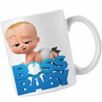 Casa si Gradina - Bucatarie si vesela - Cani si pahare - Cani si cesti - Cana Baby Boss Scutec Director, alba, 330ml - Infinity.ro