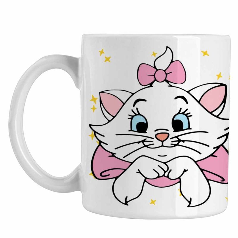 Casa si Gradina - Bucatarie si vesela - Cani si pahare - Cani si cesti - Cana Pisicile Aristocrate Marie Pisicuta, alba, 330ml - Infinity.ro