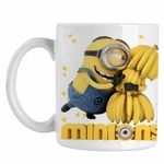 Casa si Gradina - Bucatarie si vesela - Cani si pahare - Cani si cesti - Cana Minions Banana Despicable, alba, 330ml - Infinity.ro
