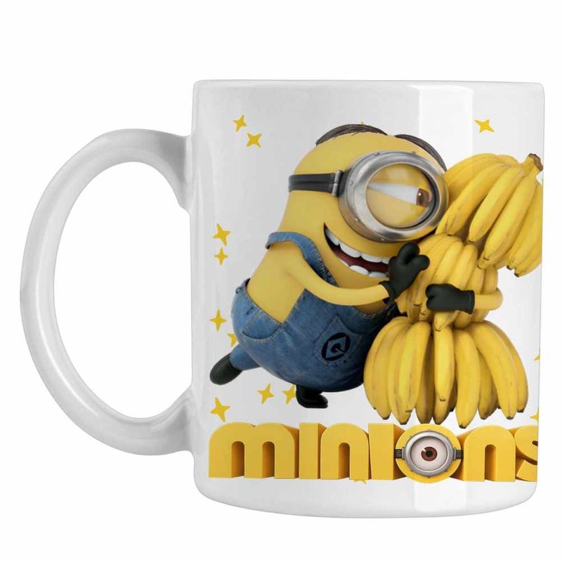 Casa si Gradina - Bucatarie si vesela - Cani si pahare - Cani si cesti - Cana Minions Banana Despicable, alba, 330ml - Infinity.ro