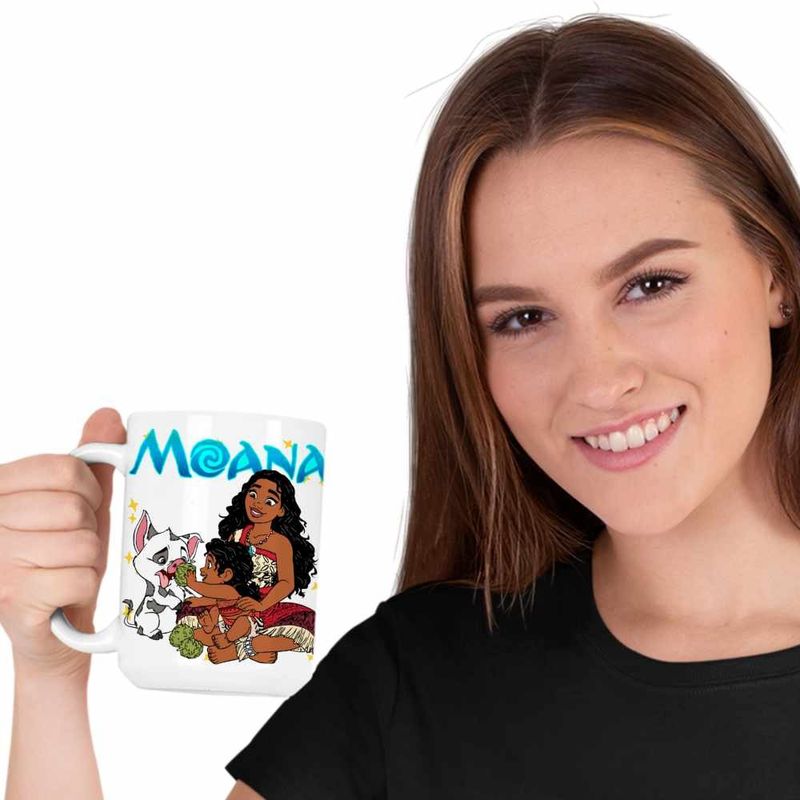 Casa si Gradina - Bucatarie si vesela - Cani si pahare - Cani si cesti - Cana Moana Pua Simea Vaiana, alba, 330ml - Infinity.ro
