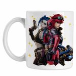 Casa si Gradina - Bucatarie si vesela - Cani si pahare - Cani si cesti - Cana Jinx Vi Deadpool Arcane Runeterra, alba, 330ml - Infinity.ro