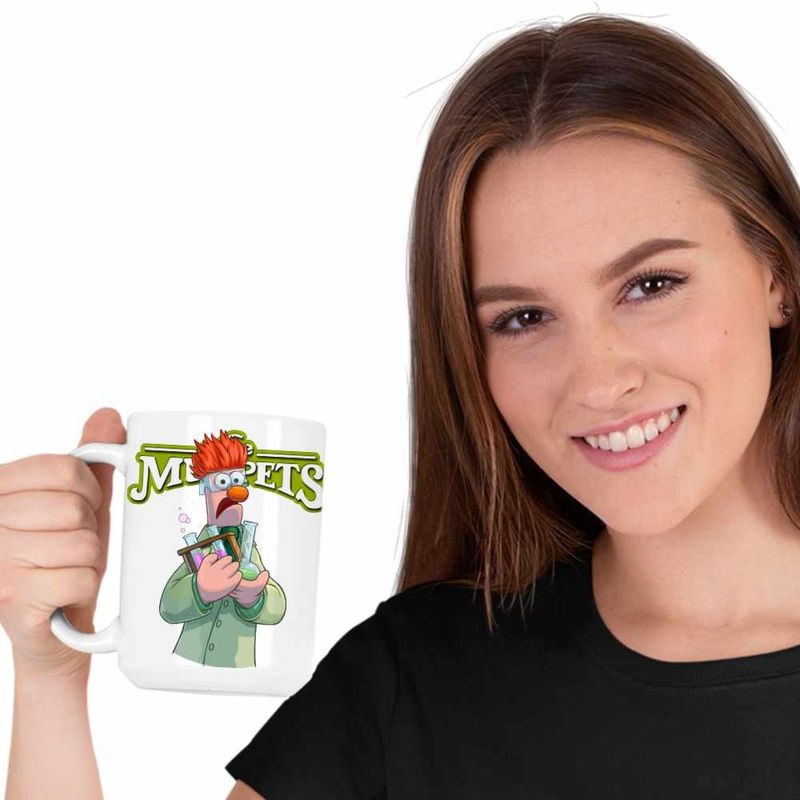 Casa si Gradina - Bucatarie si vesela - Cani si pahare - Cani si cesti - Cana The Muppets Beaker, alba, 330ml - Infinity.ro