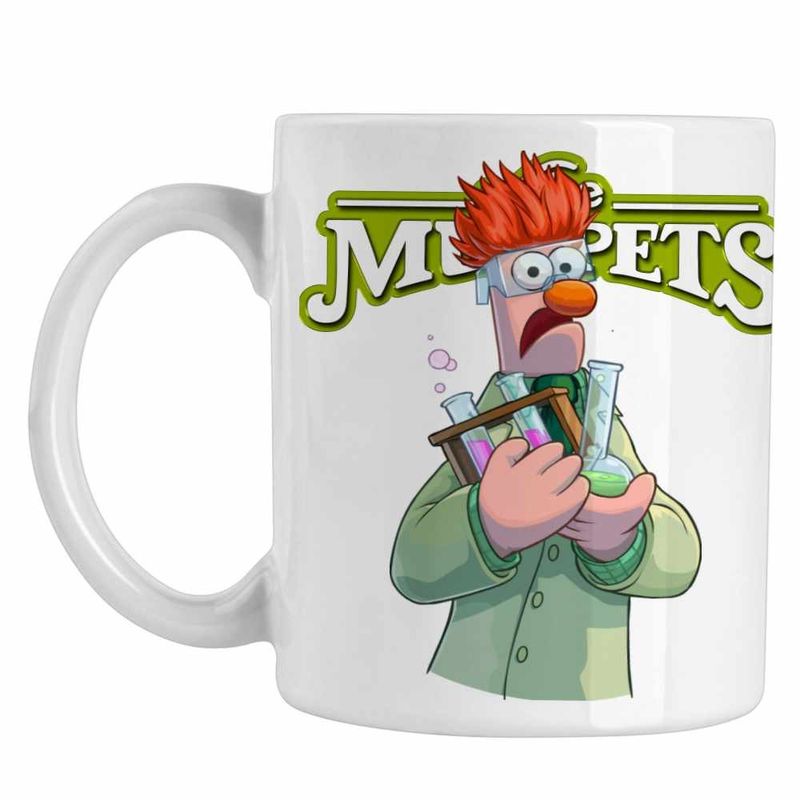 Casa si Gradina - Bucatarie si vesela - Cani si pahare - Cani si cesti - Cana The Muppets Beaker, alba, 330ml - Infinity.ro