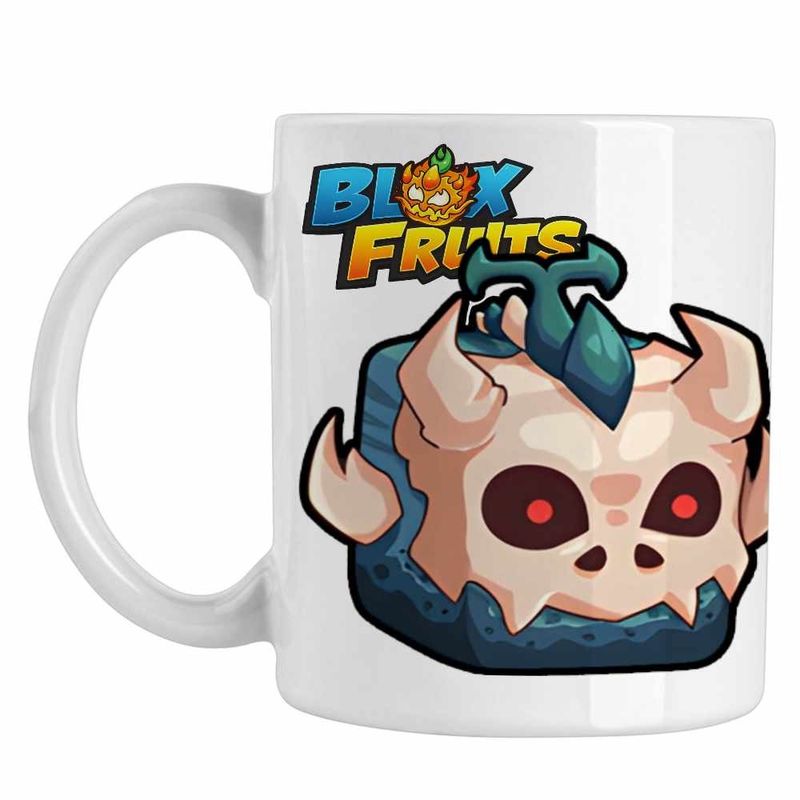 Casa si Gradina - Bucatarie si vesela - Cani si pahare - Cani si cesti - Cana Blox Fruits T-Rex Fruit Roblox Fructe, alba, 330ml - Infinity.ro