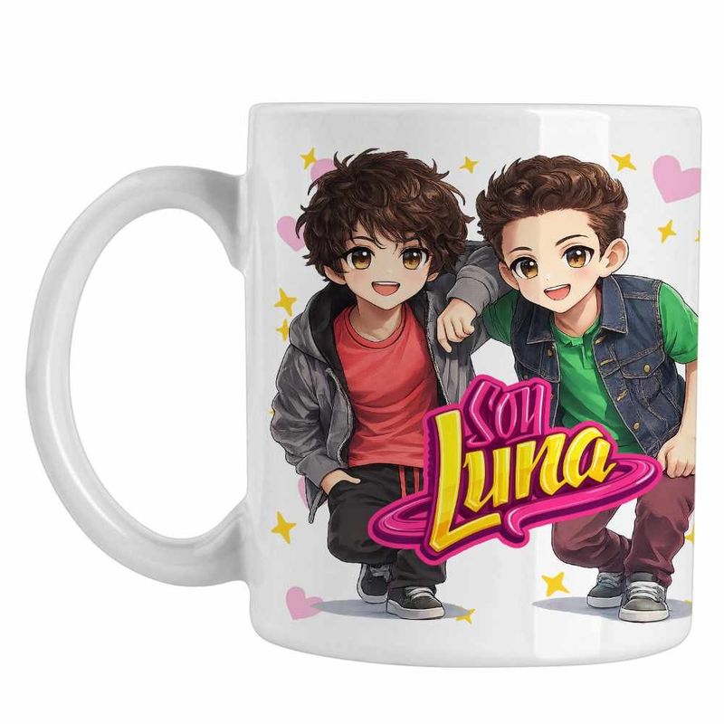 Casa si Gradina - Bucatarie si vesela - Cani si pahare - Cani si cesti - Cana Soy Luna Boys Chibi, alba, 330ml - Infinity.ro