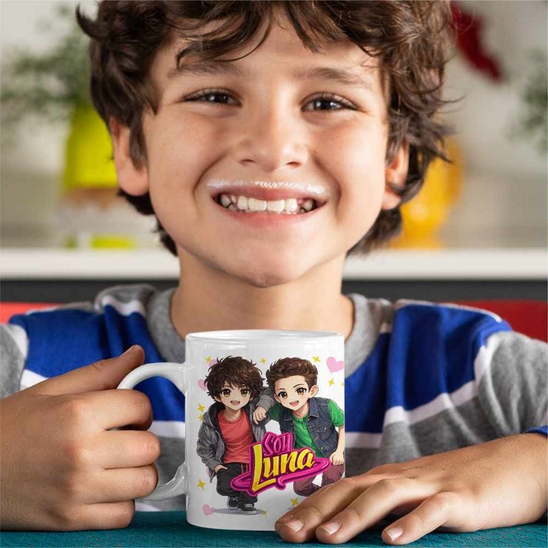 Casa si Gradina - Bucatarie si vesela - Cani si pahare - Cani si cesti - Cana Soy Luna Boys Chibi, alba, 330ml - Infinity.ro