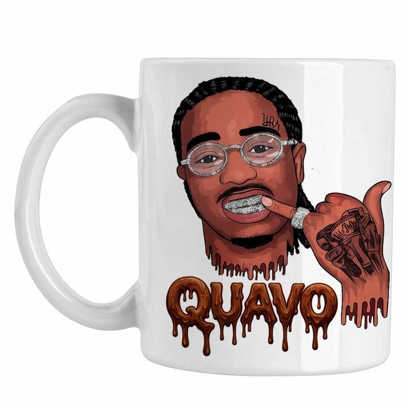 Casa si Gradina - Bucatarie si vesela - Cani si pahare - Cani si cesti - Cana Quavo Lifestyle Hip Hop, alba, 330ml - Infinity.ro