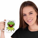 Casa si Gradina - Bucatarie si vesela - Cani si pahare - Cani si cesti - Cana The Muppets Kermit the Frog, alba, 330ml - Infinity.ro