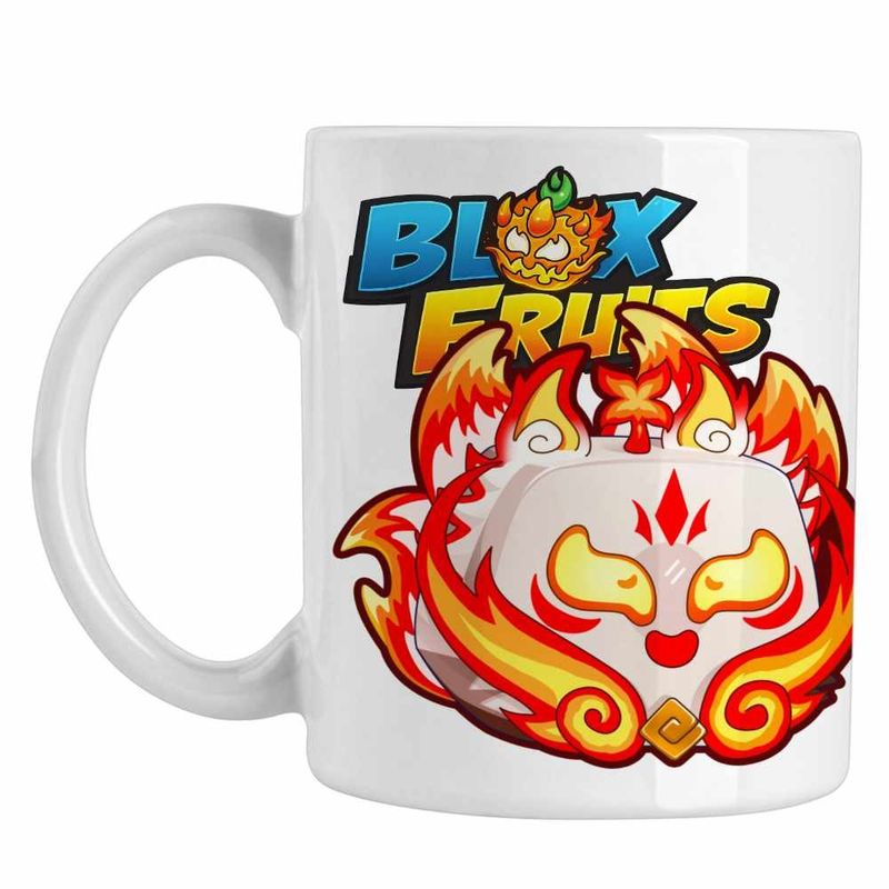 Casa si Gradina - Bucatarie si vesela - Cani si pahare - Cani si cesti - Cana Blox Fruits Empyrean Fruit Roblox Fructe, alba, 330ml - Infinity.ro