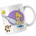 Casa si Gradina - Bucatarie si vesela - Cani si pahare - Cani si cesti - Cana Peter Pan Tinker Bell Clopotica, alba, 330ml - Infinity.ro