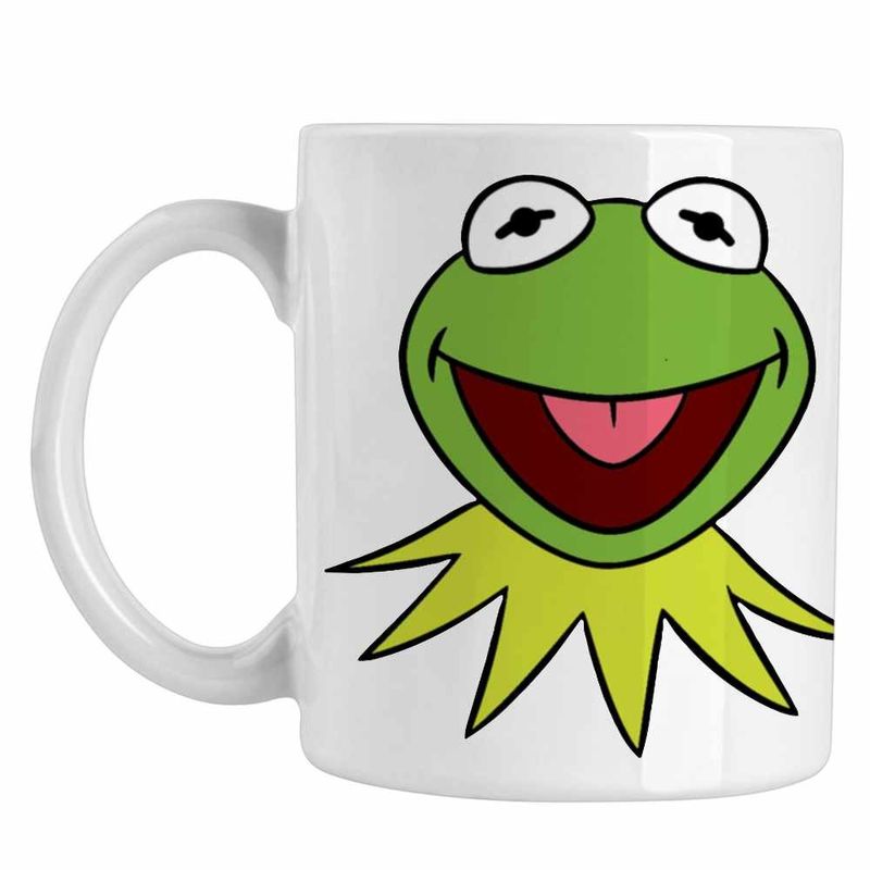 Casa si Gradina - Bucatarie si vesela - Cani si pahare - Cani si cesti - Cana The Muppets Kermit the Frog, alba, 330ml - Infinity.ro