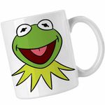 Casa si Gradina - Bucatarie si vesela - Cani si pahare - Cani si cesti - Cana The Muppets Kermit the Frog, alba, 330ml - Infinity.ro