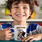 Casa si Gradina - Bucatarie si vesela - Cani si pahare - Cani si cesti - Cana Pinocchio Geppetto Jiminy, alba, 330ml - Infinity.ro