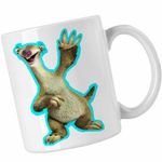 Casa si Gradina - Bucatarie si vesela - Cani si pahare - Cani si cesti - Cana Ice Age Sid Lenes, alba, 330ml - Infinity.ro